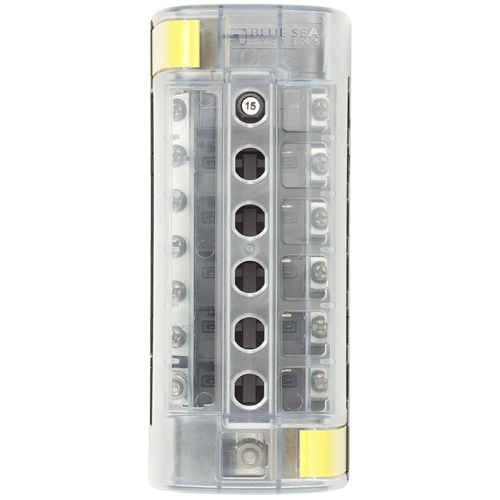 Bloque de disyuntores Blue Sea 5052 ST CLB - 6 posiciones con barra de bus negativo