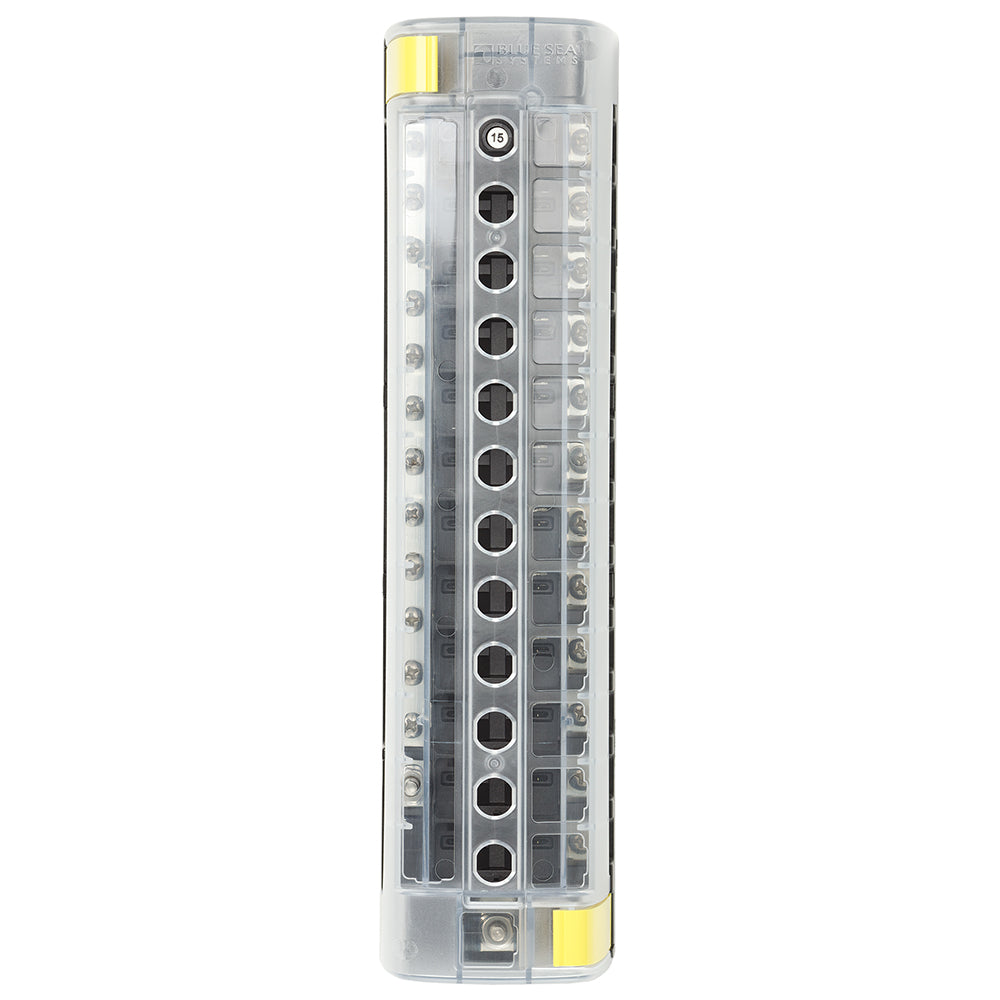 Bloque de disyuntores Blue Sea 5054 ST CLB - 12 posiciones con barra colectora negativa