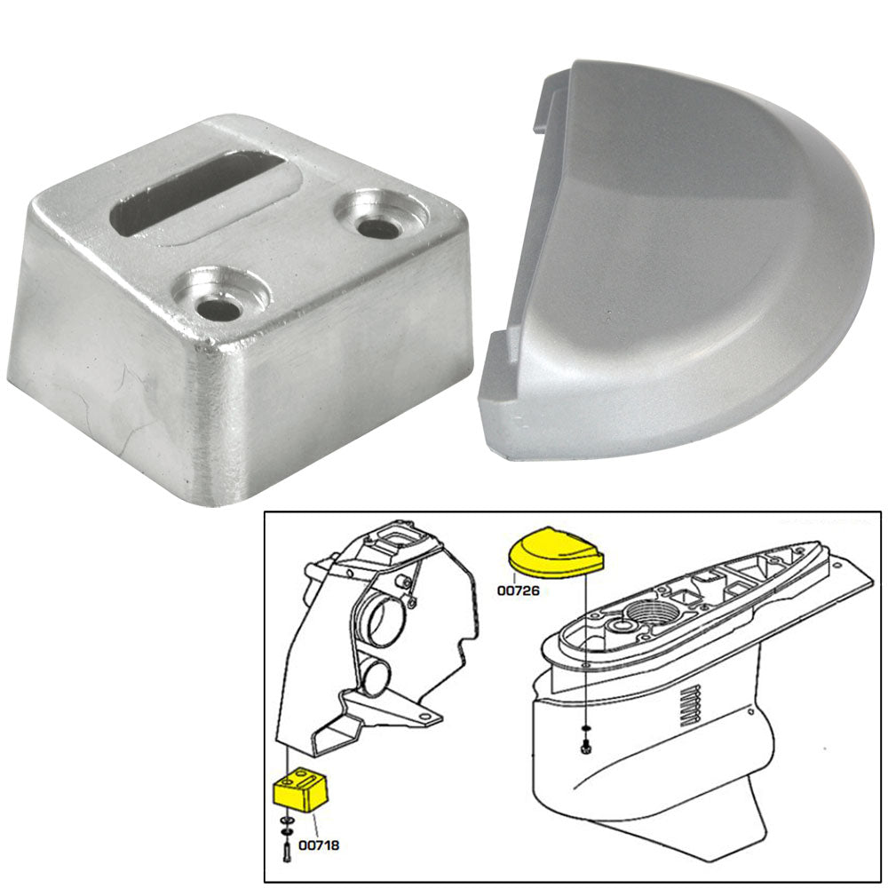 Kit de ánodo Tecnoseal con accesorios - Volvo SX - Aluminio