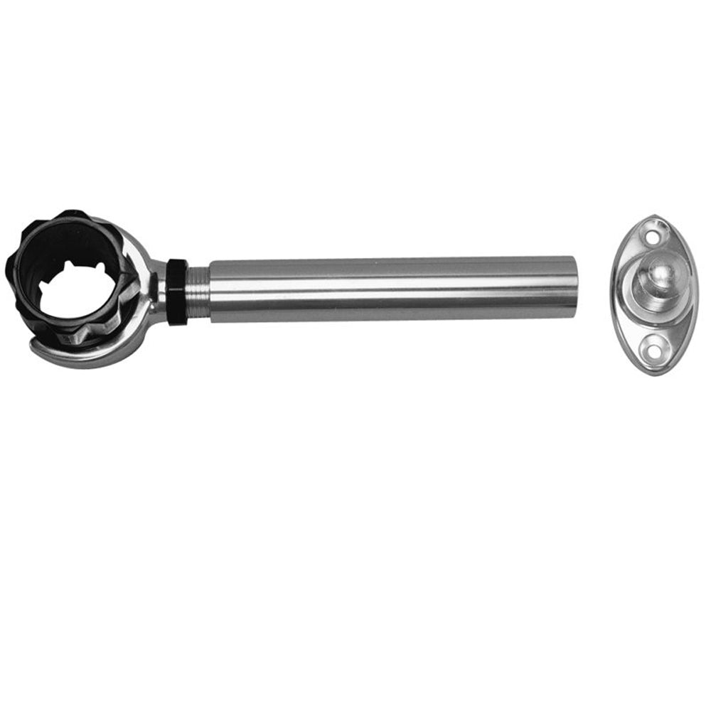 Soporte de Antena Roscado Rupp con Montaje Plano de 6" y Collar de 1.5"