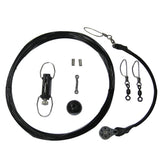 Kit de aparejo Rupp Center con Klickers - Mono negro de 50'