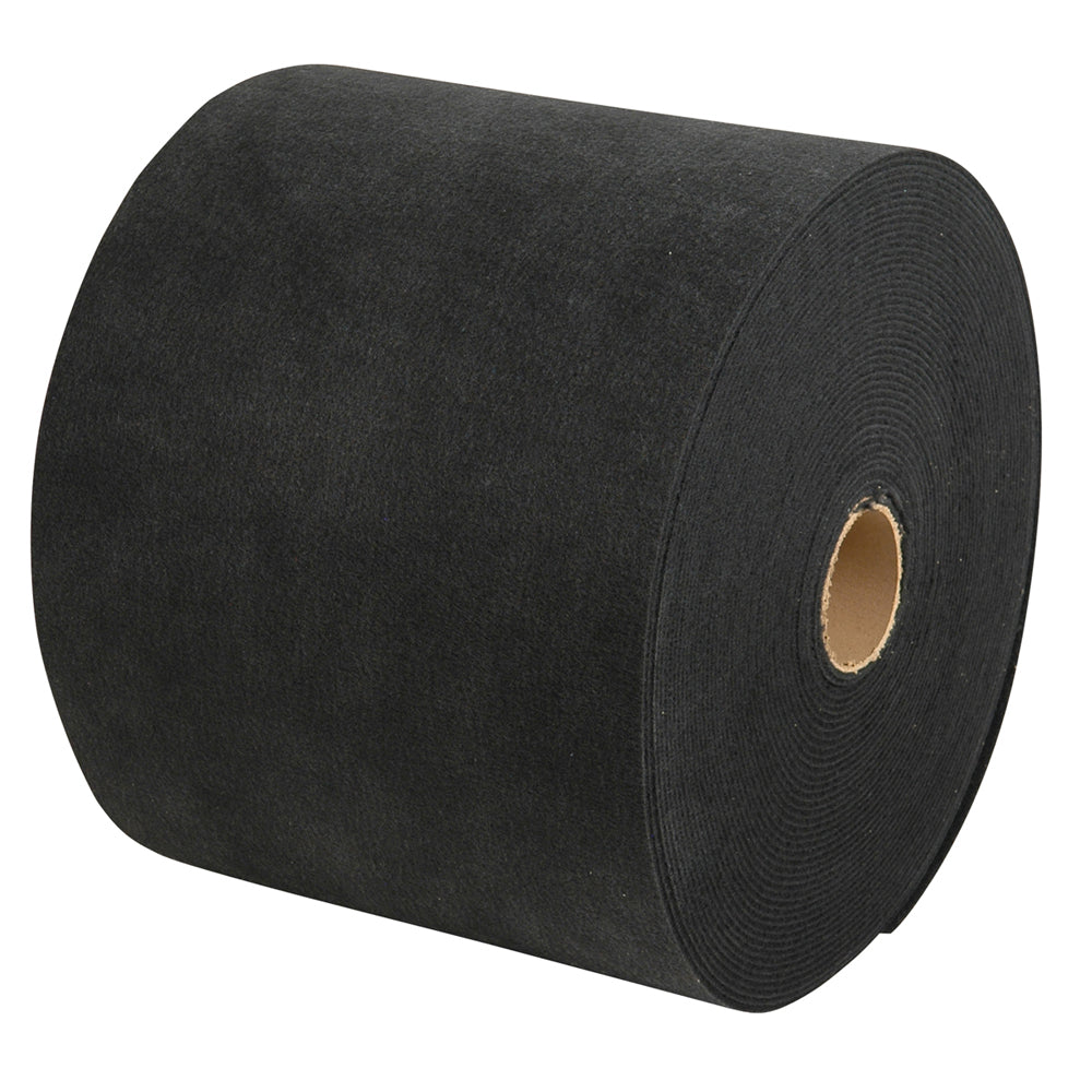 Rollo de alfombra C.E. Smith - Negro - 45,72 cm de ancho x 5,49 m de largo