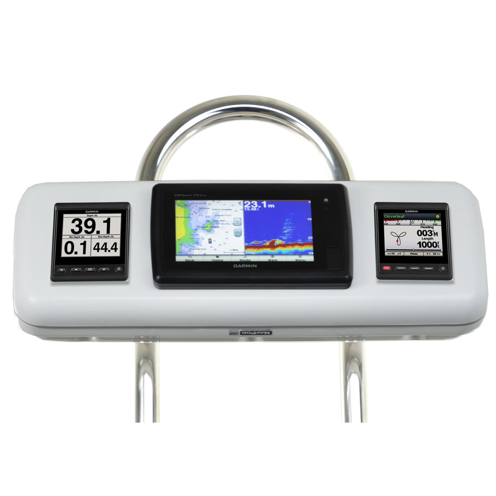 NavPod GP1603 SystemPod precortado para Garmin 720/721/ 740/740s/ 741/721xs/741xs/ 70s/70dv y 2 instrumentos para soporte de 9.5" de ancho