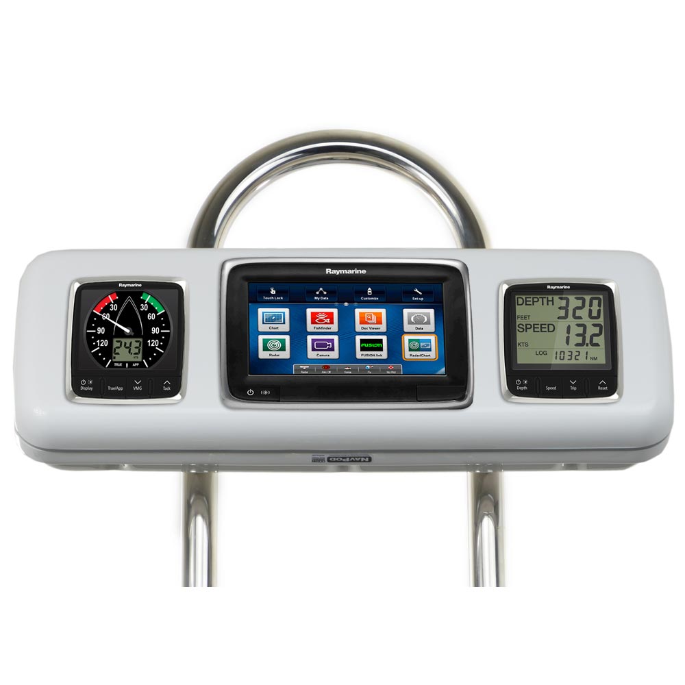 Sistema NavPod GP1605 SystemPod precortado para Raymarine a75/a77/a78 y 2 instrumentos para soporte ancho de 9.5"