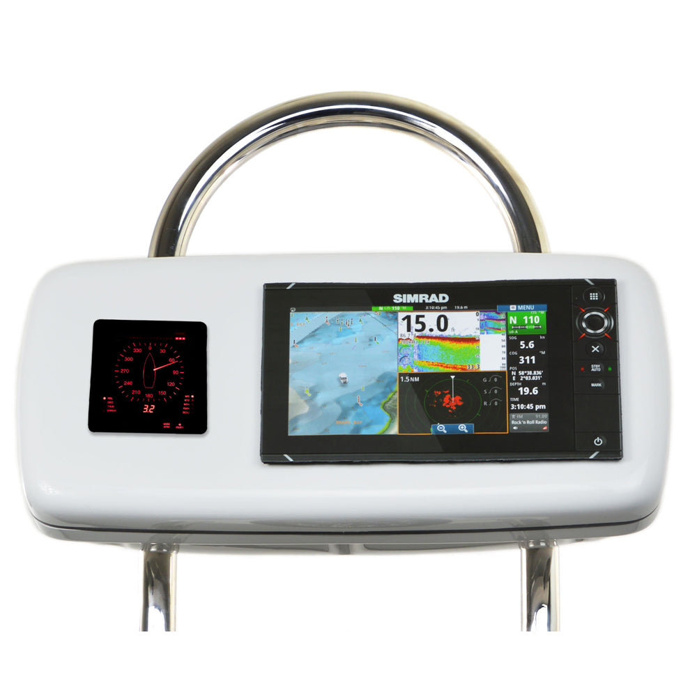 Sistema NavPod GP2040-13 SystemPod precortado para Simrad NSS9 evo2 o B&G Zeus² 9 y 1 instrumento para protector ancho de 12"