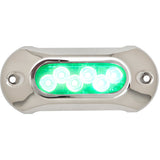 Luz LED subacuática Attwood Light Armor - 6 LED - Verde