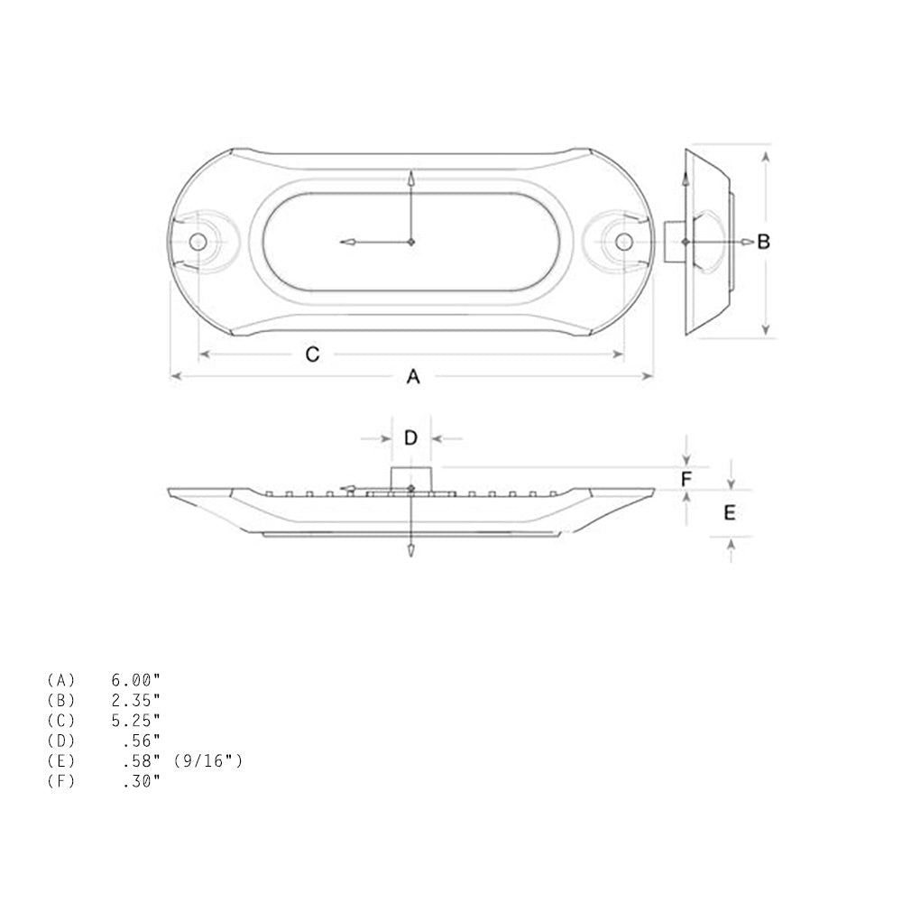 Luz LED subacuática Attwood Light Armor - 12 LED - Blanca