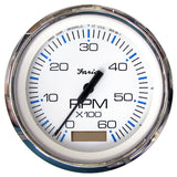 Faria Chesapeake White SS Tacómetro de 4" con horómetro - 6000 RPM (gasolina) (dentro borda)