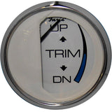 Medidor de Trim Faria Chesapeake Blanco Acero Inoxidable 2" (Motor fuera de borda J/E/Suzuki)
