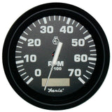 Tacómetro Faria Euro Black 4" con horómetro - 7,000 RPM (gasolina - fueraborda)