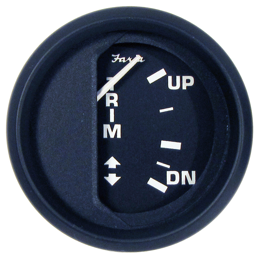 Indicador de Trim Faria Euro Black 2" para Fuerabordas Johnson/Evinrude/Suzuki