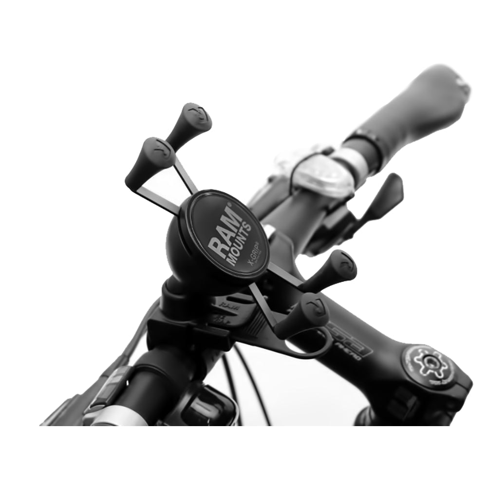 RAM Mount EZ-Strap Rail Mount w/Universal X-Grip Cell Phone Holder