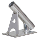 Soporte de tangón central de ángulo fijo Lee's MX Pro Series - 45° - 1.5" DI - Plata brillante