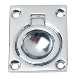 Tirador de argolla Perko Flush - Zinc cromado
