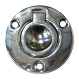 Tirador de argolla redondo empotrable Perko - 2" - Zinc cromado