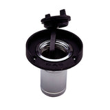 Entrada de Gas Perko para Manguera de 1-1/2" - Zinc Cromado, Brida Negra