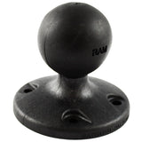Base redonda de material compuesto de 2.5" de RAM Mount con patrón de orificios AMPS y bola de 1.5"