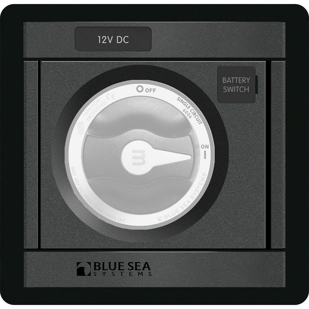 Panel cuadrado M-Series negro Blue Sea 1139 DC