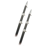 Tangones Rupp de fibra de carbono fijos de 15' y 1.5" - Plateado