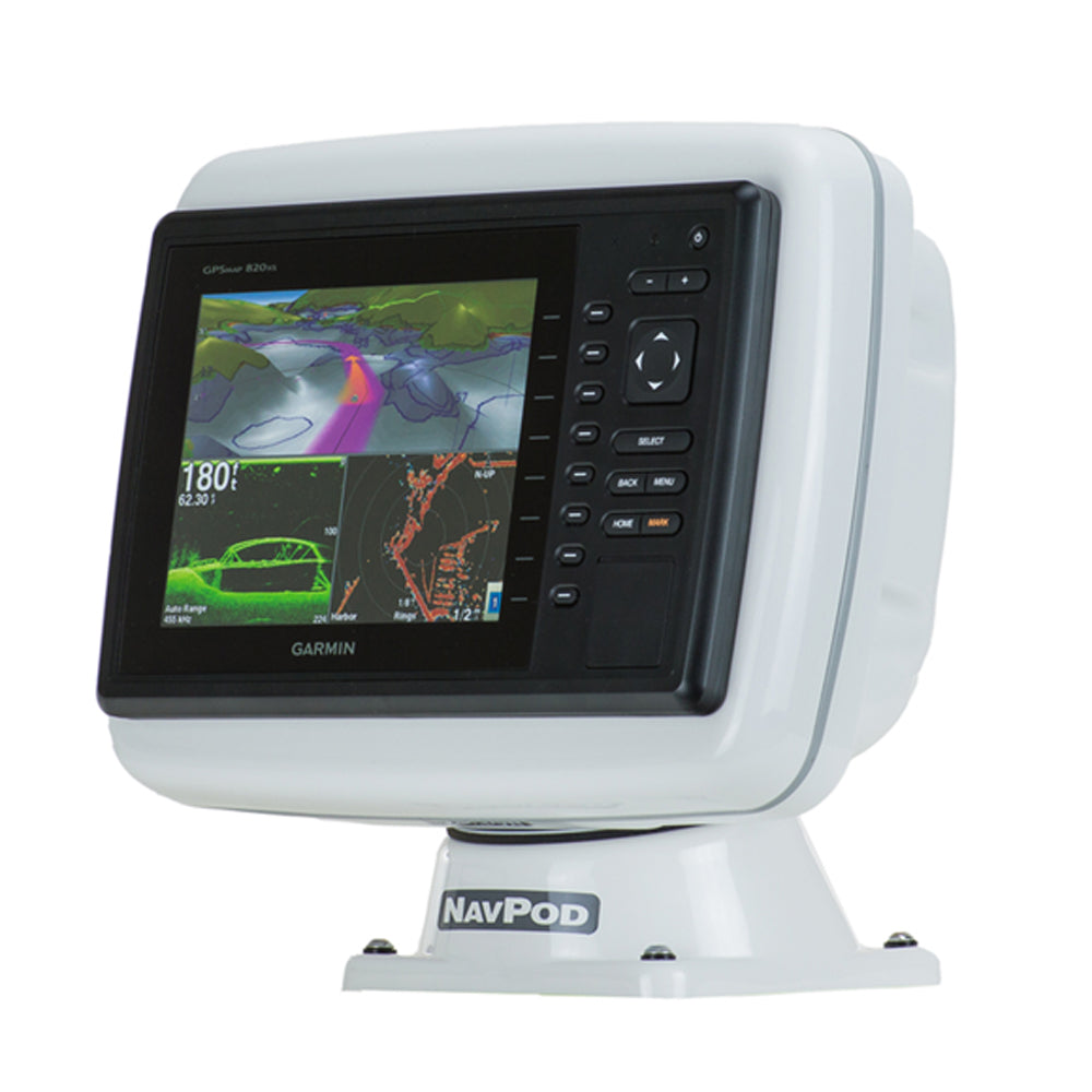 NavPod PP4800-12 PowerPod precortado para Garmin 820 / 820XS / 840 / 840XS / 6008 / 6208