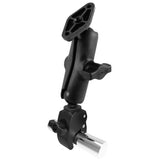 Base RAM Mount Tough-Claw™ con brazo de doble socket y adaptador de base de diamante
