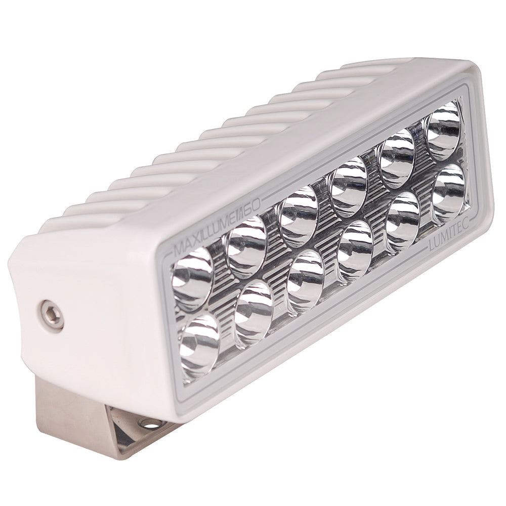 Lumitec Maxillume h60 - Reflector de montaje en muñón - Luz blanca con atenuación - Carcasa blanca