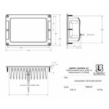 Lumitec Maxillume h120 - Proyector de montaje empotrado - Carcasa blanca - Atenuación blanca