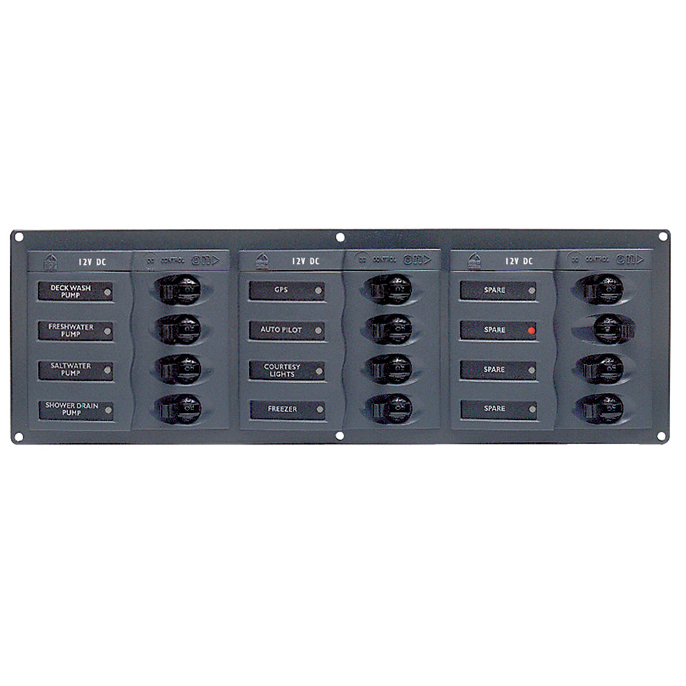 Panel CC BEP - 12 vías - Sin medidor - Horizontal