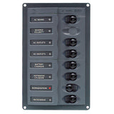 Panel de interruptores automáticos de CA BEP sin medidores, 6 vías con interruptores principales bipolares