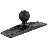 Base universal rectangular RAM Mount de 11" x 3" para dispositivos electrónicos con bola de 2.25"