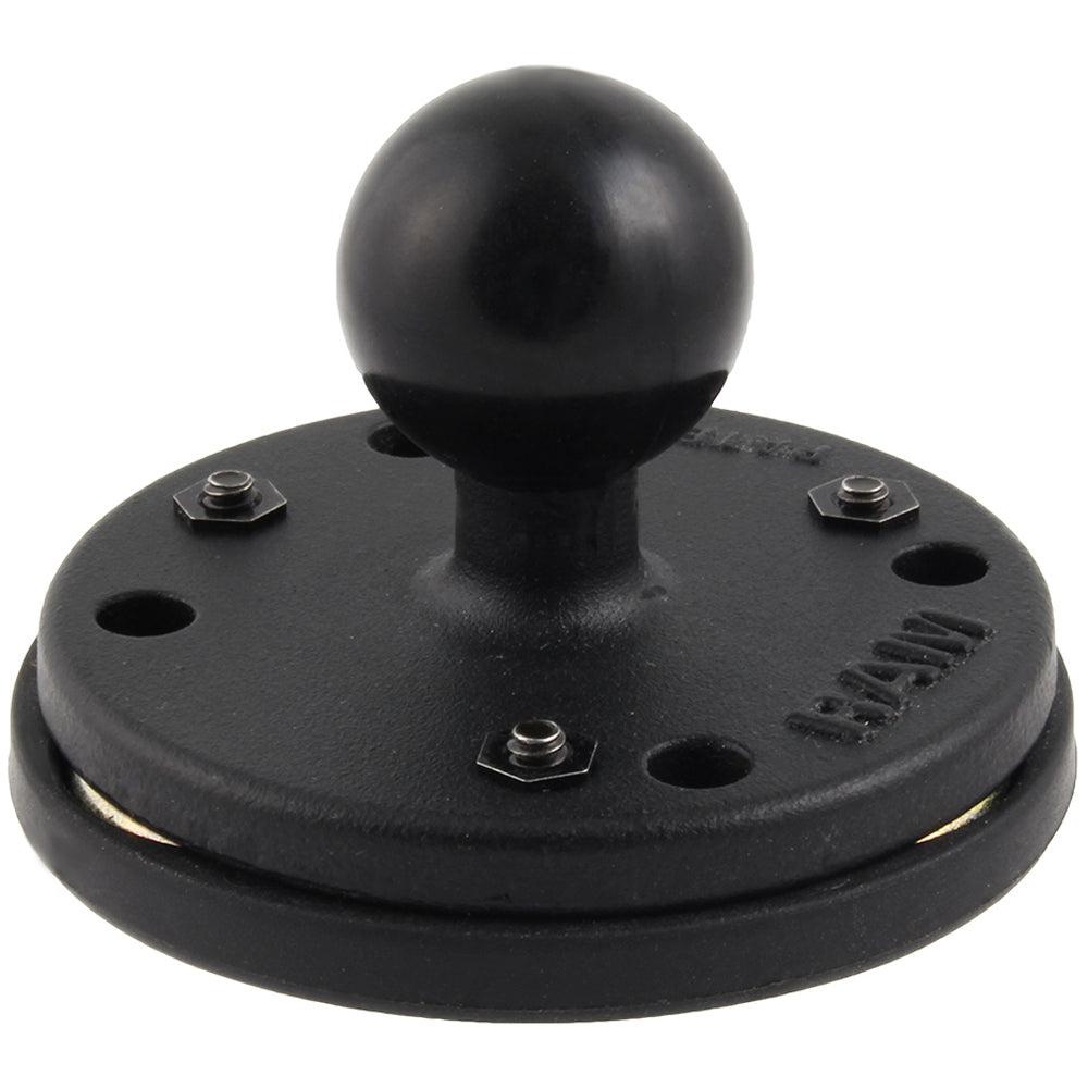 Base redonda magnética triple RAM Mount de 2,5" con bola de 1"