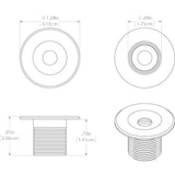 Luz de cortesía Lumitec Echo - Carcasa blanca - Luz blanca