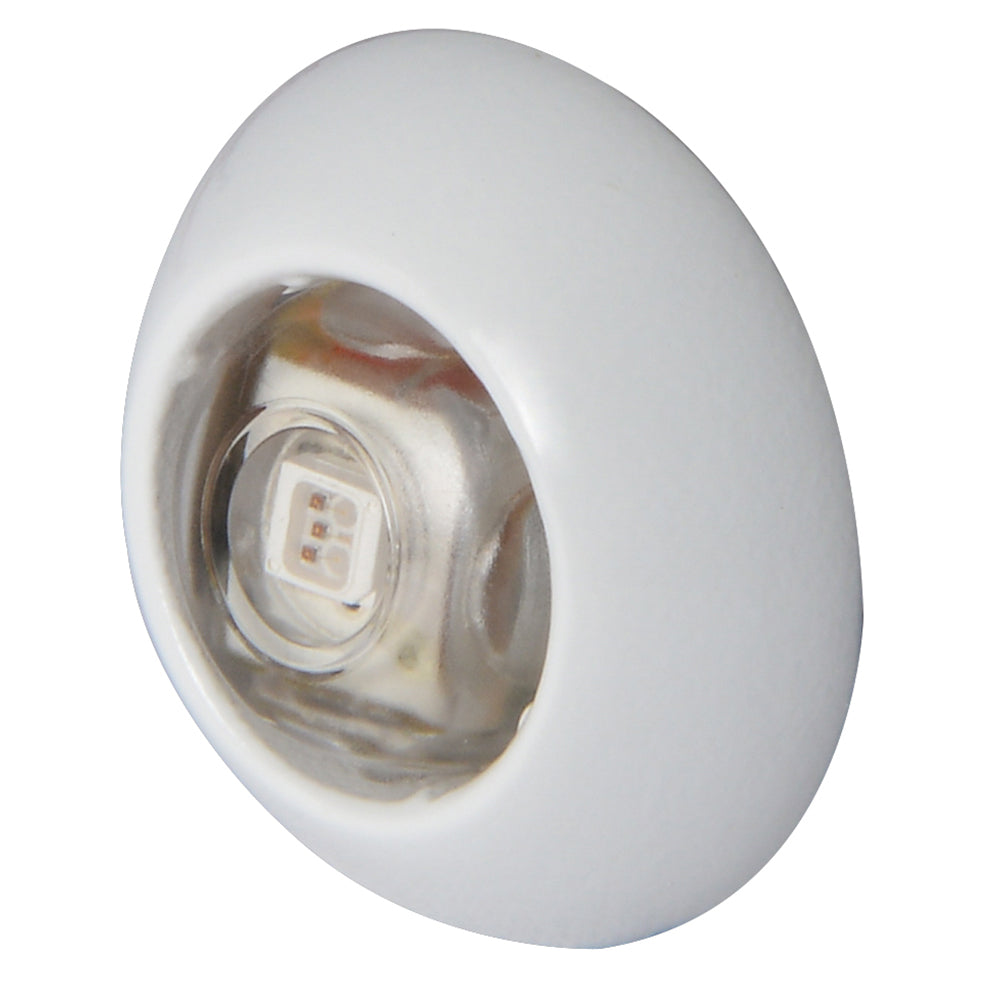 Luz de cortesía Lumitec Exuma - Carcasa blanca - Luz blanca cálida