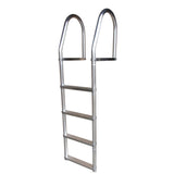 Escalera de muelle de aluminio de 4 peldaños soldadura fija, ecológica, sin soldadura