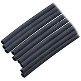 Tubo termocontraíble Ancor con revestimiento adhesivo (ALT) - 3/16" x 6" - Paquete de 10 - Negro