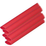 Tubos termocontraíbles con revestimiento adhesivo (ALT) Ancor - 3/8" x 12" - Paquete de 5 - Rojo