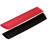 Tubos Termocontraíbles con Adhesivo Ancor (ALT) - 3/4" x 3" - Paquete de 2 - Negro/Rojo
