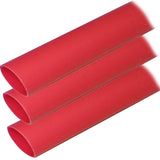 Tubos termocontraíbles con revestimiento adhesivo Ancor (ALT) - 1" x 12" - Paquete de 3 - Rojo