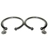 Portavasos de montaje superior Whitecap de acero inoxidable - 2 bebidas - Montaje en base