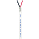 Cable de par trenzado con blindaje Ancor - 14/2 AWG - Redondo - Rojo/Negro - 250'