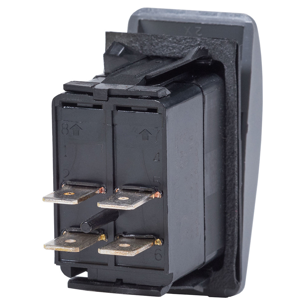 Blue Sea 7935 Interruptor Contura II DPST Negro - APAGADO-(ENCENDIDO)