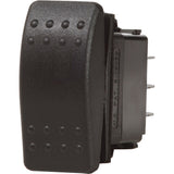 Blue Sea 7935 Interruptor Contura II DPST Negro - APAGADO-(ENCENDIDO)