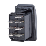 Blue Sea 7939 Interruptor Contura II DPDT Negro - ON-ON