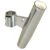 Soporte vertical de aluminio de C.E. Smith para caña, tipo abrazadera - 3.34 cm de diámetro exterior