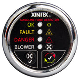 Detector de humos de gasolina Fireboy-Xintex con control de soplador - Bisel cromado - 12V