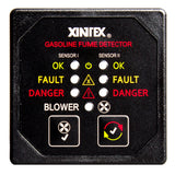 Detector de vapores de gasolina Fireboy-Xintex con doble canal y control de ventilador - 12/24V