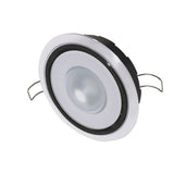 Luz descendente posicionable Lumitec Mirage - Atenuación blanca - Bisel blanco