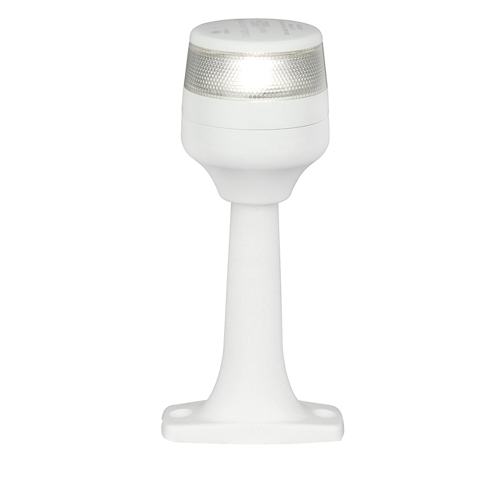 Lámpara todo horizonte compacta Hella Marine NaviLED 360 - 2mn - Montaje fijo de 6" - Blanca
