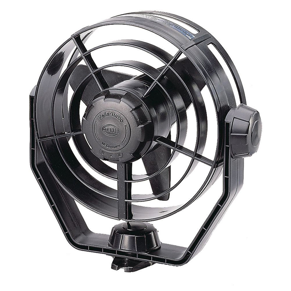 Ventilador turbo de 2 velocidades Hella Marine - 24V - Negro
