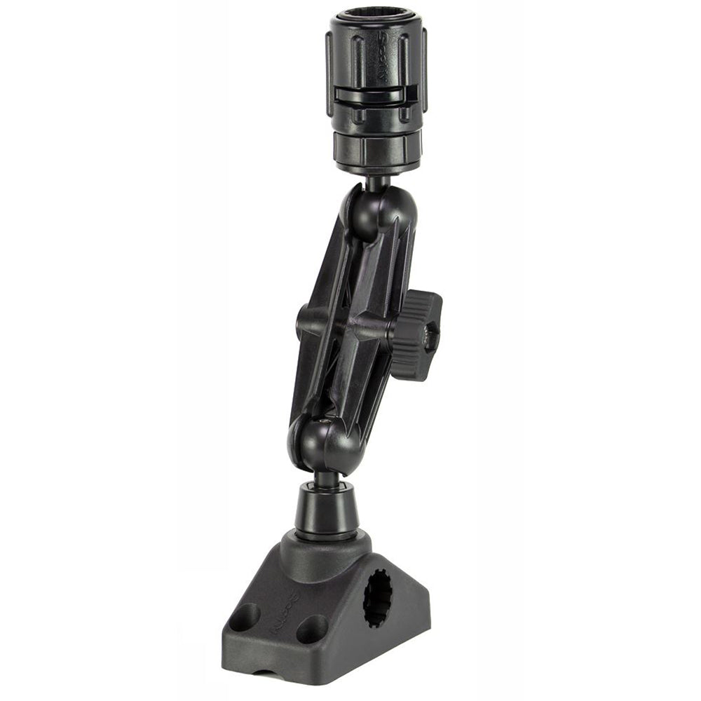 Sistema de montaje de bola Scotty 152 con adaptador Gear-Head, poste y soporte combinado para lateral/cubierta